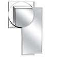 Ajw AJW U711T-2448 Channel Frame Mirror; Tempered Glass Surface - 24 W X 48 H In. U711T-2448